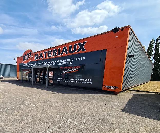 Magasin 100% Matériaux spécialisé en menuiserie PVC et aluminium à Normanville près Évreux